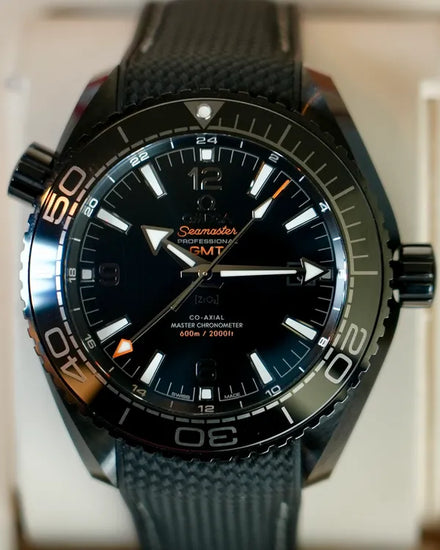 Omega Seamaster Planet Ocean 600M "Deep Black" 45.5MM Black Dial Rubber Strap (215.92.46.22.01.001)