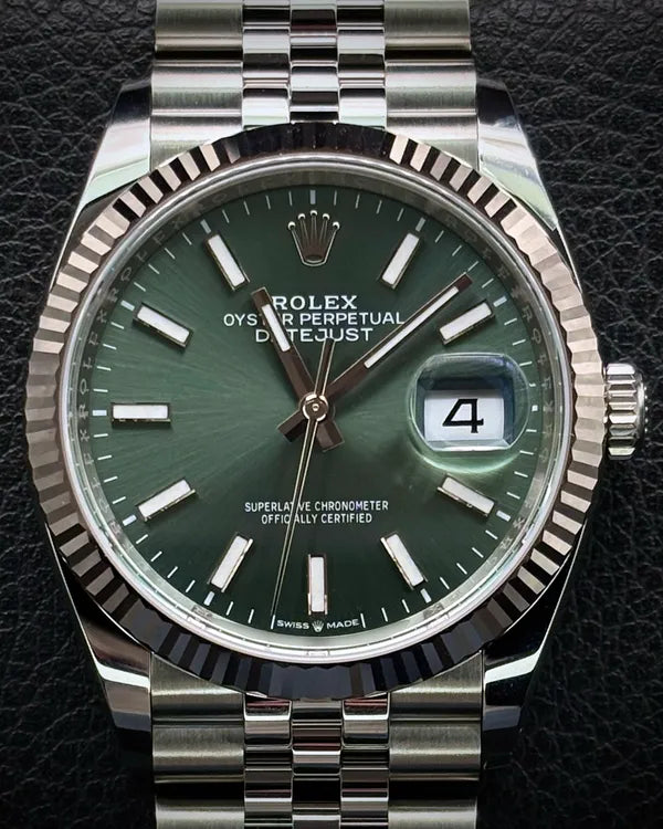 2025 Rolex Datejust 36MM Green Dial Jubilee Bracelet (126234)