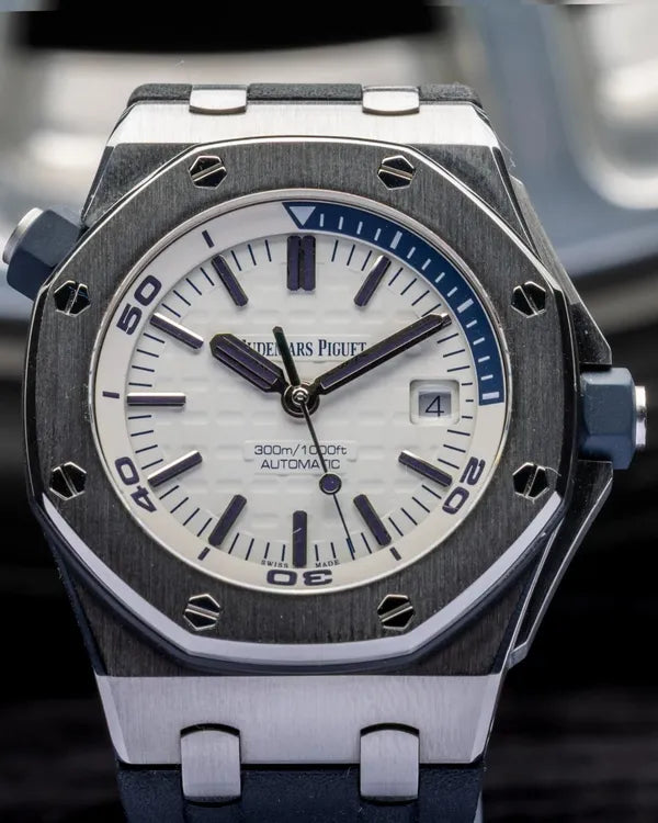 Audemars Piguet Royal Oak Offshore Diver 42MM White Dial Rubber Strap (15710ST.OO.A010CA.01)