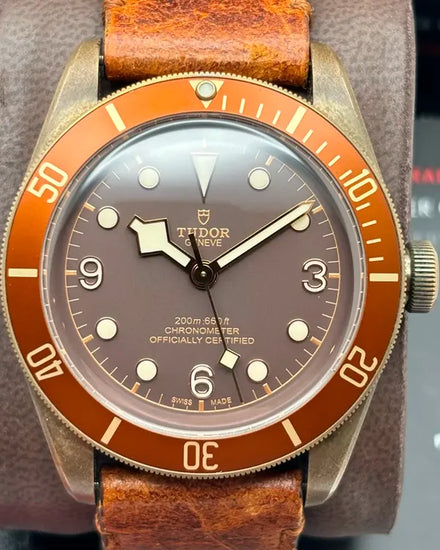 Tudor Black Bay Bronze 43MM Brown Dial Leather Strap (79250BM)
