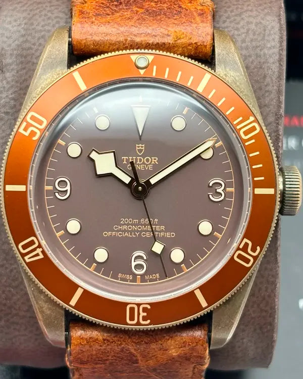 Tudor Black Bay Bronze 43MM Brown Dial Leather Strap (79250BM)