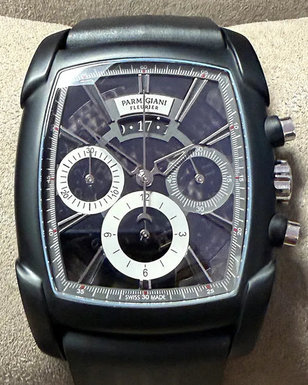 2022 Parmigiani Fleurier Kalpa Kalpagraphe Noir L.E. 39.2MM Black Dial Rubber Strap (PFC128-0253200-X01401)