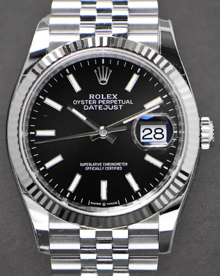 2023 Rolex Datejust 36MM Black Dial Jubilee Bracelet (126234)