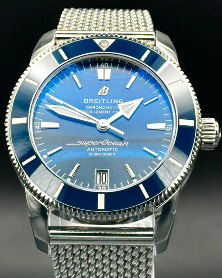2022 Breitling Superocean Heritage II 42MM Blue Dial Steel Bracelet (AB2010)