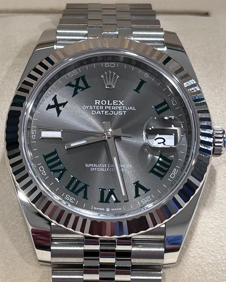 2025 Rolex Datejust "Wimbledon" 41MM Slate Dial Jubilee Bracelet (126334)