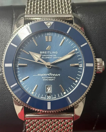 2024 Breitling Superocean Heritage II 46MM Blue Dial Steel Bracelet (AB2020161C1A1)