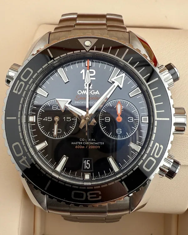 2017 Omega Seamaster Planet Ocean 600M 45.5MM Black Dial Steel Bracelet (215.30.46.51.01.001)