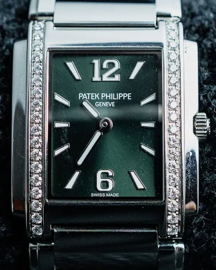 2022 Patek Philippe Twenty-4 25.1MM Quartz Green Dial Steel Bracelet (4910/1200A-011)