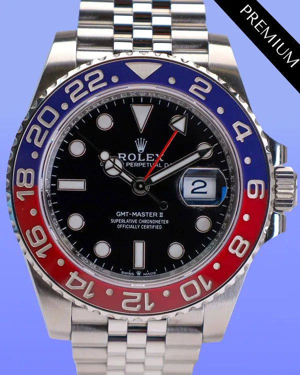 2025 Rolex GMT-Master II "Pepsi" 40MM Black Dial Jubilee Bracelet (126710BLRO)