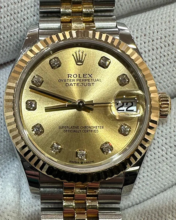2024 Rolex Datejust 31MM Champagne Dial Two-Tone Jubilee Bracelet (278273)