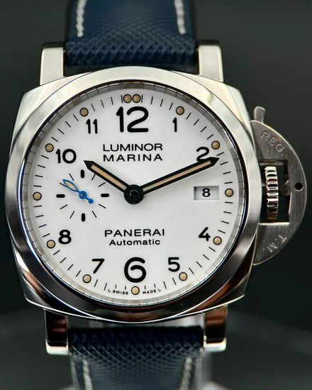 2017 Panerai Luminor Marina 1950 3 Days 42MM White Dial Leather Strap (PAM01523)