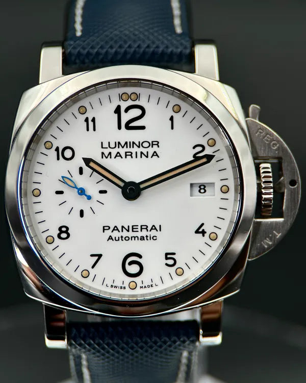 2017 Panerai Luminor Marina 1950 3 Days 42MM White Dial Leather Strap (PAM01523)