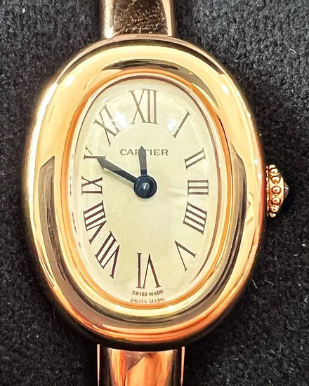 2025 Cartier Baignoire 1920 18.7MM Quartz Silver Dial Rose Gold Bracelet (WGBA0047)