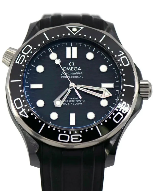 Omega Seamaster Diver 300M 43.5MM Black Dial Rubber Strap (210.92.44.20.01.001)
