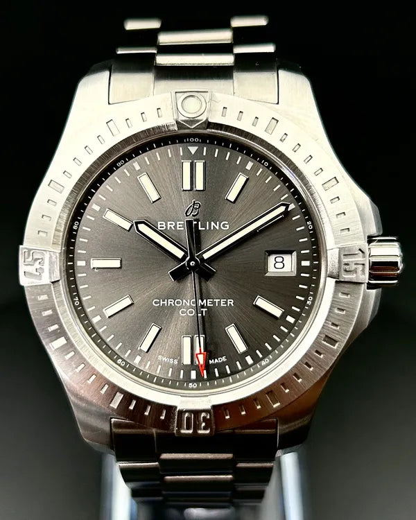 2020 Breitling Chronomat Colt 41MM Grey Dial Steel Bracelet (A17313101F1A1)