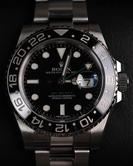2012 Rolex GMT-Master II 40MM Black Dial Oyster Bracelet (116710LN)