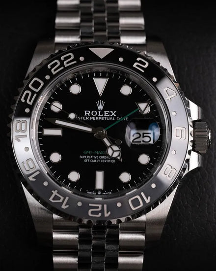 2024 Rolex GMT-Master II "Bruce Wayne" 40MM Black Dial Jubilee Bracelet (126710GRNR)
