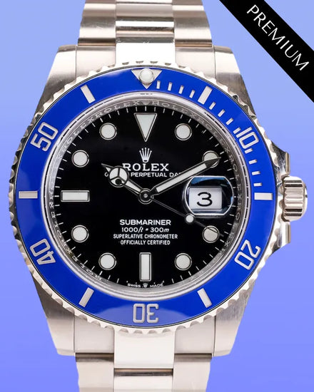 2021 Rolex Submariner "Cookie Monster" 41MM Black Dial White Gold Oyster Bracelet (126619LB)