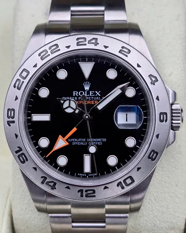 2012 Rolex Explorer II 42MM Black Dial Oyster Bracelet (216570)