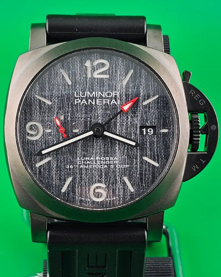 2020 Panerai Luminor Luna Rossa GMT L.E. 44MM Grey Dial Rubber Strap (PAM01036)