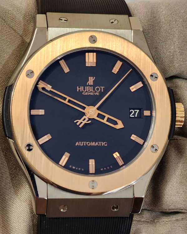 Hublot Classic Fusion 45MM Black Dial Rubber Strap (511.NO.1181.RX)