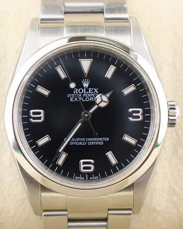 2008 (M Serial) Rolex Explorer 36MM Black Dial Oyster Bracelet (114270)
