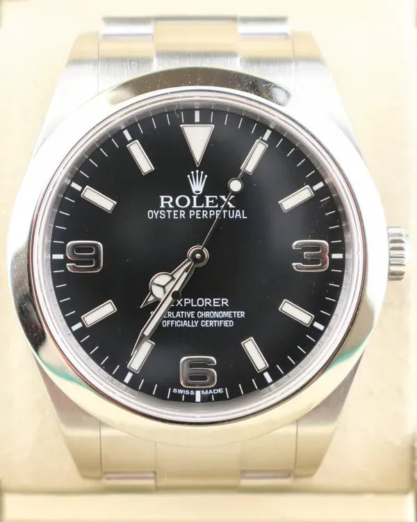 2010 (G Serial) Rolex Explorer 39MM Black Dial Oyster Bracelet (214270)