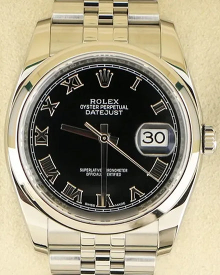 2016 Rolex Datejust 36MM Black Dial Jubilee Bracelet (116200)