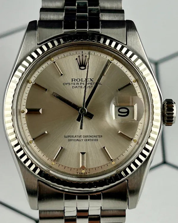 Rolex Datejust 36MM "Pie Pan" Silver Dial Jubilee Bracelet (1601)