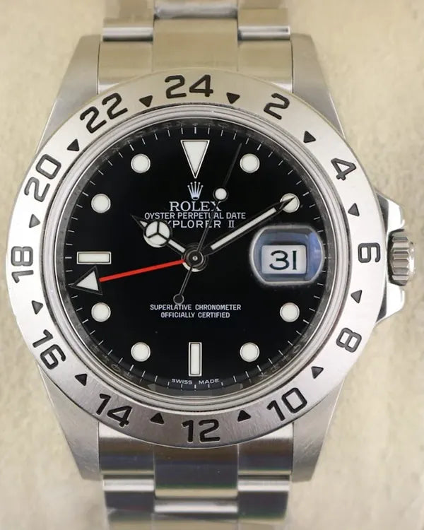 2011 Rolex Explorer II 40MM Black Dial Oyster Bracelet (16570)