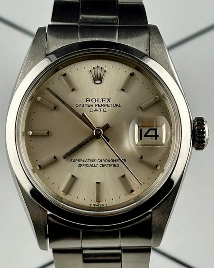 Rolex Oyster Perpetual Date 34MM Silver Dial Oyster Bracelet (1500)