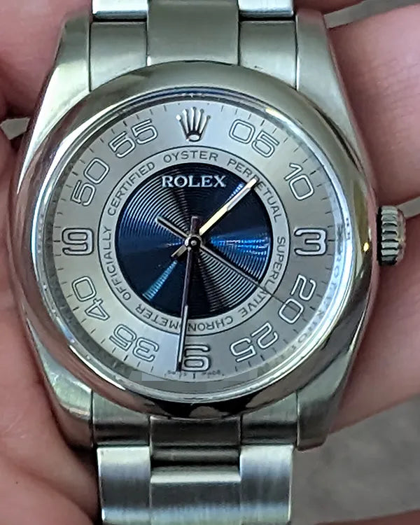 2010 (G Serial) Rolex Oyster Perpetual 36MM "Concentric" Silver Dial Oyster Bracelet (116000)