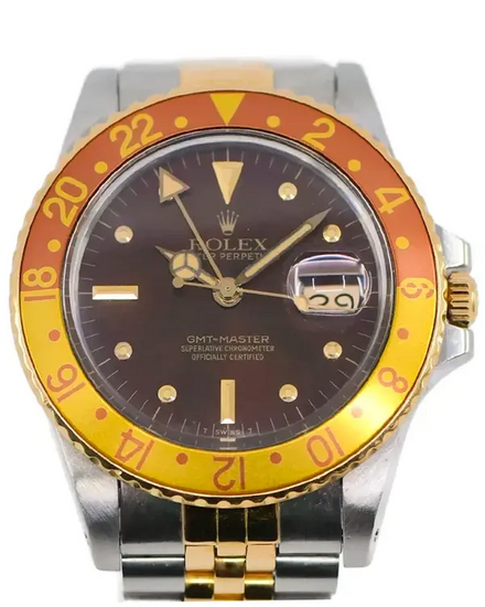 1984 Rolex GMT-Master 40MM Brown Dial Two-Tone Jubilee Bracelet (16753)