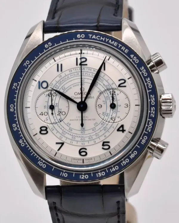 2024 Omega Speedmaster Chronoscope 43MM White Dial Leather Bracelet (329.33.43.51.02.001)
