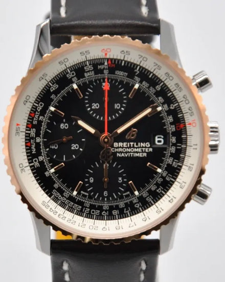 Breitling Navitimer 41MM Black Dial Leather Strap (U13324211B1X1)