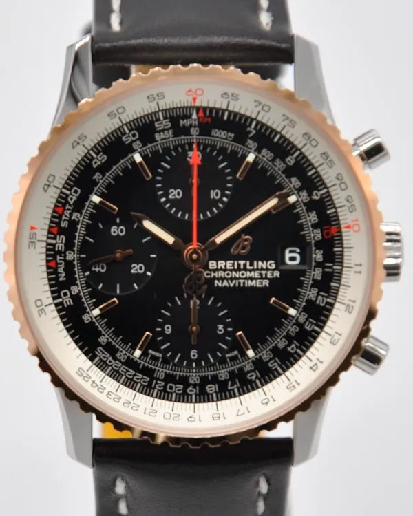 Breitling Navitimer 41MM Black Dial Leather Strap (U13324211B1X1)