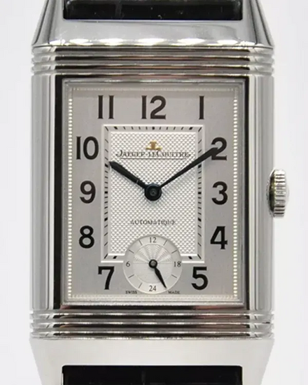 Jaeger-LeCoultre Reverso Night & Day 46.8MM White Dial Leather Strap (Q3808420)