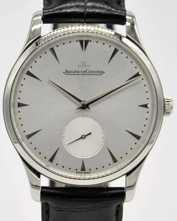 2015 Jaeger-LeCoultre Master Ultra Thin 40MM Silver Dial Aftermarket Leather Strap (Q1358420)