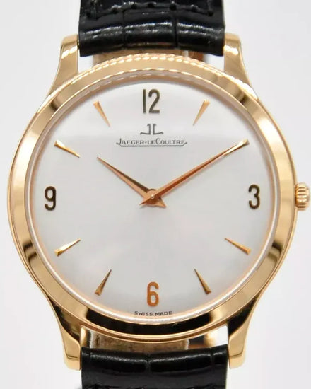 2003 Jaeger-LeCoultre Master Ultra Thin 35MM Silver Dial Leather Strap (Q1452404)