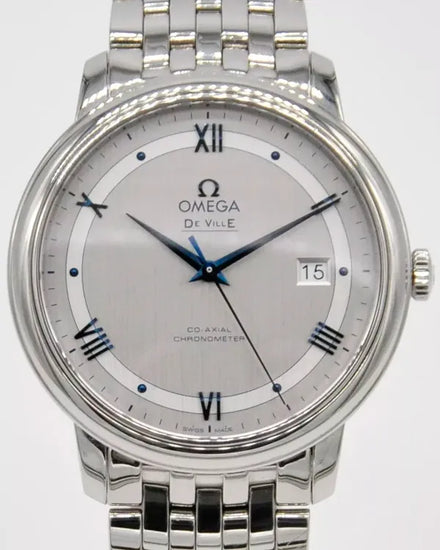 2021 Omega De Ville Prestige 39.5MM Silver Dial Steel Bracelet (424.10.40.20.02.001)
