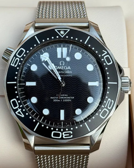 2025 Omega Seamaster Diver 300M 42MM Black Dial Steel Bracelet (210.30.42.20.01.010)