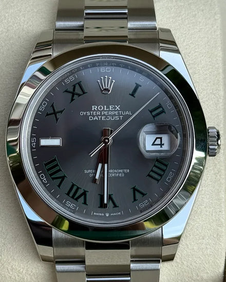 2025 Rolex Datejust "Wimbledon" 41MM Slate Dial Oyster Bracelet (126300)