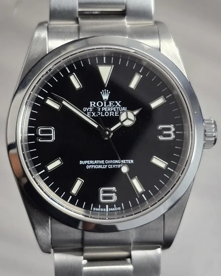 Rolex Explorer 36MM Black Dial Oyster Bracelet (114270)