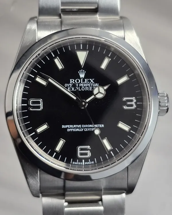 Rolex Explorer 36MM Black Dial Oyster Bracelet (114270)
