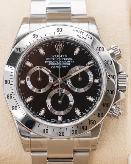 2015 Rolex Cosmograph Daytona 40MM Black Dial Oyster Bracelet (116520)