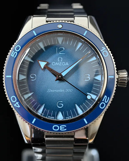 2023 Omega Seamaster Diver 300M "Summer Blue" 41MM Blue Dial Steel Bracelet (234.30.41.21.03.002)