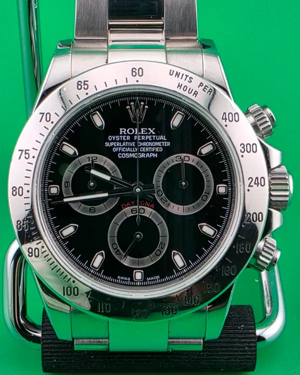 Rolex Cosmograph Daytona 40MM Black Dial Oyster Bracelet (116520)