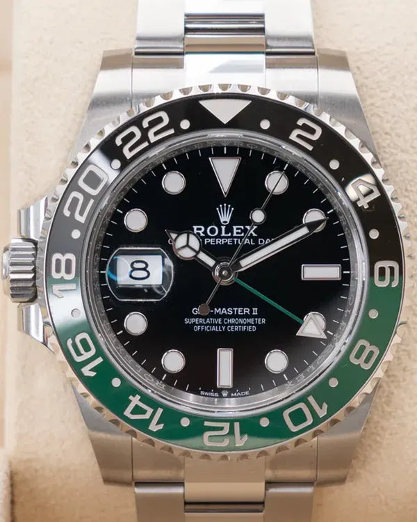 2024 Rolex GMT-Master II "Sprite" 40MM Black Dial Oyster Bracelet (126720VTNR)