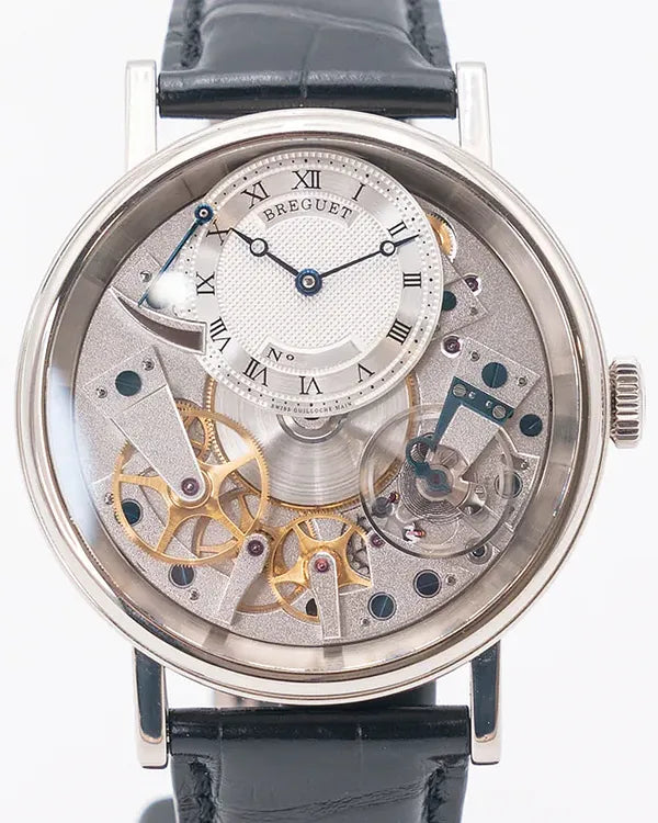 2018 Breguet Tradition 40MM Skeleton Dial Leather Strap (7057BB/11/9W6)