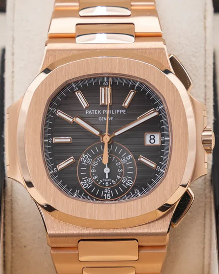 2017 Patek Philippe Nautilus 40.5MM Black Dial Rose Gold Bracelet (5980/1R-001)